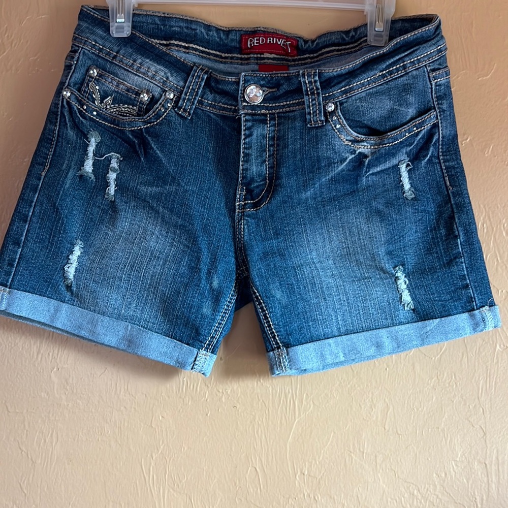 Read Rivet denim, jean shorts, size 9